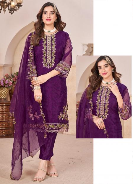 B36 Organza Wholesale Pakistani Suit 4 Pieces Catalog